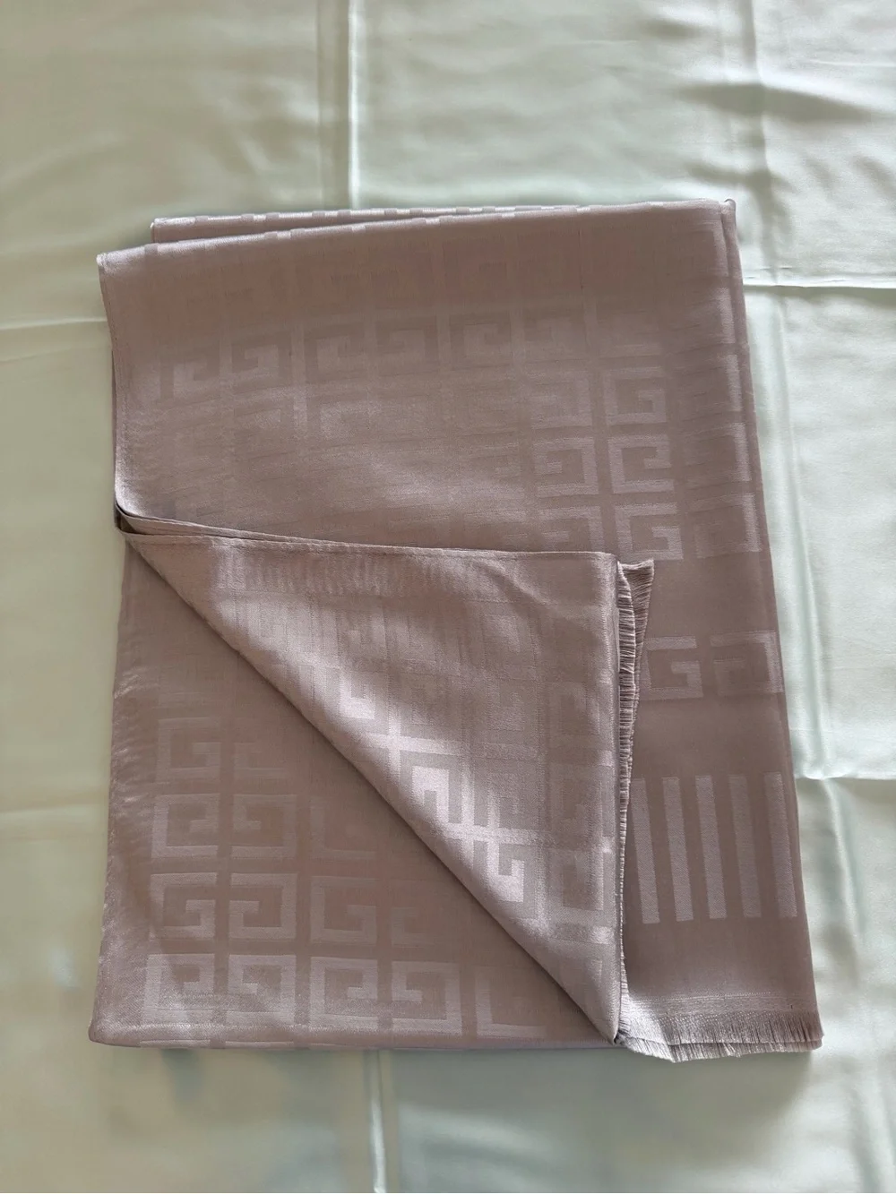Givenchy monogram Shawl Scarf silver grey
